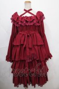 Vallee lys / Coquelicot dress (ミディアム)  ワイン Y-24-10-01-084-GO-OP-SZ-ZY