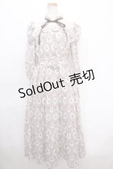 axes femme POETIQUE / ヴィンテージローズワンピース M ワイン Y-24-10-05-111-AX-OP-SZ-ZY