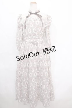 画像1: axes femme POETIQUE / ヴィンテージローズワンピース M ワイン Y-24-10-05-111-AX-OP-SZ-ZY