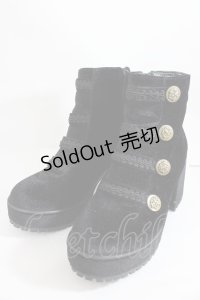 axes femme POETIQUE / ナポレオンブーツ M」 黒 Y-24-10-05-013-AX-SH-SZ-ZY