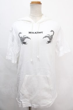 画像1: MILKBOY / SCORPION パーカー  ホワイト Y-24-10-05-040-MB-TO-SZ-ZY