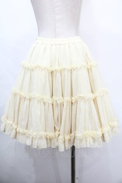 画像2: Angelic Pretty / ドットシフォンキューティーリボンスカート  アイボリー Y-24-10-08-143-AP-SK-SZ-ZY