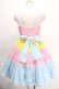 画像2: Angelic Pretty / ギンガム配色肩リボンジャンパースカート  サックス Y-24-10-13-067-AP-OP-SZ-ZY (2)