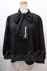 TRAVAS TOKYO / Bowtie blouse F ブラック Y-24-10-19-093-PU-BL-SZ-ZY