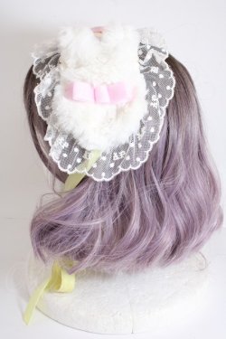 画像2: Angelic Pretty / Fluffy Puff Bunnyヘッドドレス  イエロー Y-24-10-25-095-AP-ZA-SZ-ZY