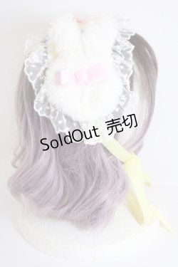 画像4: Angelic Pretty / Fluffy Puff Bunnyヘッドドレス  イエロー Y-24-10-25-095-AP-ZA-SZ-ZY