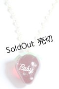 BABY,THE STARS SHINE BRIGHT / Strawberryネックレス  アカ Y-24-10-25-003-BA-AC-SZ-ZY