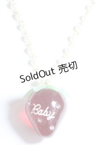 BABY,THE STARS SHINE BRIGHT / Strawberryネックレス  アカ Y-24-10-25-003-BA-AC-SZ-ZY