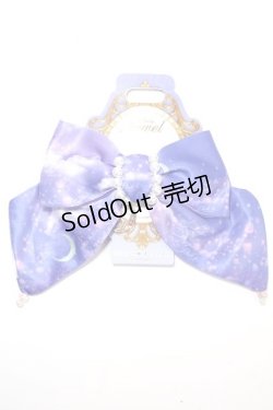 画像1: Angelic Pretty / Dreamy Lunaリボンバレッタ  ラベンダー Y-24-10-25-031-AP-AC-SZ-ZY