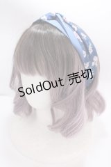 axes femme / オーロラフラワーヘアバンド  紺 Y-24-10-31-008-AX-AC-SZ-ZY