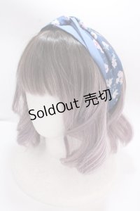 axes femme / オーロラフラワーヘアバンド  紺 Y-24-10-31-008-AX-AC-SZ-ZY