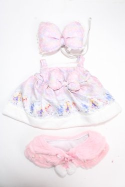 画像1: Angelic Pretty / Fairy Seasonディズニープリンセス ユニベアシティぬいぐるみ専用コスチューム  ピンク Y-24-11-06-016-AP-ZA-SZ-ZY