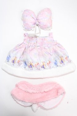 画像2: Angelic Pretty / Fairy Seasonディズニープリンセス ユニベアシティぬいぐるみ専用コスチューム  ピンク Y-24-11-06-016-AP-ZA-SZ-ZY