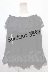 ATELIER PIERROT / Shirring princess sleeve blouse  黒 Y-24-11-09-012-EL-BL-SZ-ZY