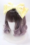 Angelic Pretty / はしごレースくるりんカチューシャ  イエロー Y-24-11-18-070-AP-AC-SZ-ZY