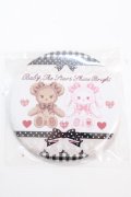 BABY,THE STARS SHINE BRIGHT / くみゃちゃんのSweet Heart Check柄缶バッジ  黒 Y-24-11-18-013-BA-ZA-SZ-ZY