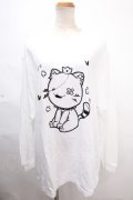 NieR Clothing / ミケptTシャツ XL 白 Y-24-11-18-113-PU-TS-SZ-ZY