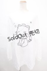 NieR Clothing / ミケptTシャツ XL 白 Y-24-11-18-113-PU-TS-SZ-ZY