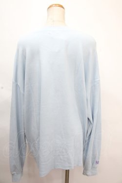 画像2: NieR Clothing / ワッペン刺繍ロングTシャツ  サックス Y-24-11-18-115-PU-TS-SZ-ZY