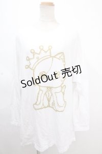 NieR Clothing / ミケプリントTシャツ 3XL 白 Y-24-11-18-118-PU-TS-SZ-ZY