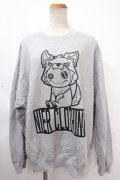 NieR Clothing / 防寒裏起毛パーカー  グレー Y-24-11-18-149-PU-TO-SZ-ZY