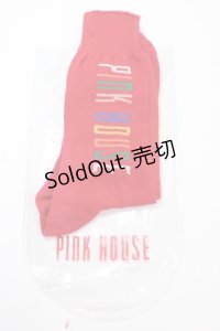 PINK HOUSE / ソックス  赤 Y-24-11-18-046-LO-ZA-AS-ZY