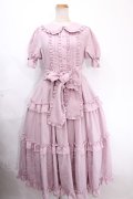 axes femme kawaii / ロマンティックフリルワンピース M ピンク Y-24-11-21-104-AX-OP-SZ-ZY