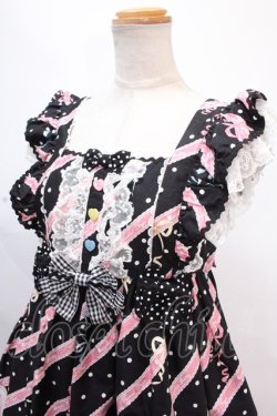 画像3: Angelic Pretty / MELODY TOYSハイウエストジャンパースカート  黒 Y-24-11-25-079-AP-OP-SZ-ZY