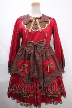 画像1: Angelic Pretty / Dreamyショコラティエワンピース  赤 Y-24-11-25-103-AP-OP-AS-ZY