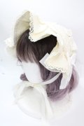 axes femme kawaii / メアリーハーフボンネット  キナリ Y-24-11-25-033-AX-AC-SZ-ZY