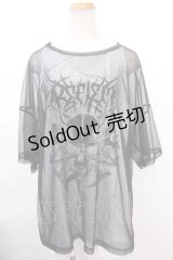 REFLEM / シアーメッシュ半袖Tシャツ+スカルプリントタンクトップ2Pセット F ブラック×ホワイト Y-24-11-30-041-PU-TS-SZ-ZY