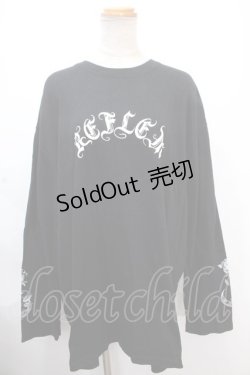 画像1: REFLEM / 薔薇プリントL/S Tee/ロングスリーブカットソー F ブラック Y-24-11-30-051-PU-TO-SZ-ZS