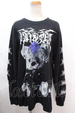 画像1: TRAVAS TOKYO / Metal bear L/S Tee/メタルクマロングTシャツカットソー F ブラック Y-24-11-30-055-PU-TO-SZ-ZY