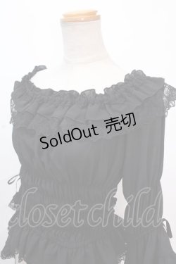 画像4: Vallee lys / Blossom Breeze Blouse  ブラック Y-24-11-30-068-GO-BL-SZ-ZY