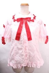 Angelic Pretty / Dreamy Dolce Ribbonブラウス  ピンク Y-24-11-30-070-AP-BL-SZ-ZY