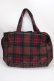 画像2: Jane Marple / Tartan checkリボンBag  レッド Y-24-11-30-019-JM-BG-SZ-ZY (2)