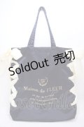 Maison de FLEUR / ラフォーレ原宿限定レースアップトートバッグ F ネイビー Y-24-12-13-041-LO-BG-SZ-ZY