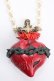 画像1: modifica / Sacred Heart necklace  レッド Y-24-12-15-018-PU-AC-SZ-ZY (1)