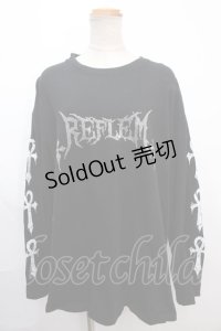 REFLEM / ロゴラインストーンTEE  黒 Y-24-12-18-110-PU-TO-SZ-ZY