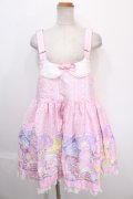 Angelic Pretty / Cotton Candy Shop サロペットSet  ピンク Y-24-12-23-053-AP-OP-SZ-ZY