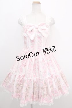 画像1: Angelic Pretty / 小鳥たちのシンフォニアジャンパースカート  ピンク Y-24-12-23-059-AP-OP-SZ-ZY