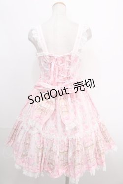 画像2: Angelic Pretty / 小鳥たちのシンフォニアジャンパースカート  ピンク Y-24-12-23-059-AP-OP-SZ-ZY