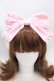 画像1: Angelic Pretty / サテンリボンラインエレガントワイヤーカチューシャ  ピンク Y-24-12-23-013-AP-AC-SZ-ZY (1)