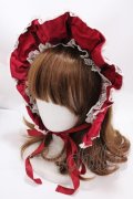 Angelic Pretty / お嬢様のクラシカルハーフボンネット  ボルドー Y-24-12-23-021-AP-AC-SZ-ZY