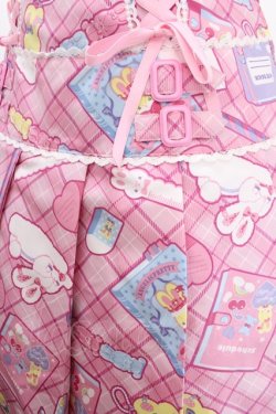 画像4: Angelic Pretty / Fancy Stationeryローウエストジャンパースカート  ピンク Y-24-12-25-040-AP-OP-SZ-ZY