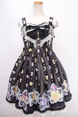 画像1: Angelic Pretty / Dreamy Night Cakesジャンパースカート  黒 Y-24-12-25-047-AP-OP-SZ-ZY