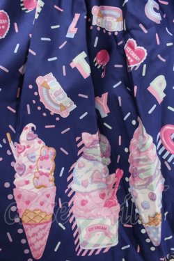 画像4: Angelic Pretty / Decoration Ice Creamジャンパースカート  紺 Y-24-12-25-049-AP-OP-SZ-ZY