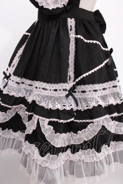 画像4: Angelic Pretty / Heart胸あて付スカート(無地)  黒×ピンク Y-24-12-25-051-AP-SK-SZ-ZY