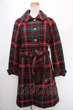 画像1: Jane Marple / Big Tartan コート M グリーン Y-24-12-29-049-JM-CO-SZ-ZY