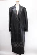 Melt the lady / leather like trench coat F ブラック Y-24-12-29-050-PU-CO-SZ-ZT-C034